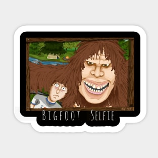 Bigfoot Selfie Sticker